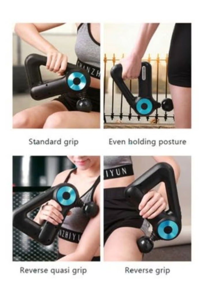Deep Tissue Massage Gun | Back, Neck & Muscle Pain Relief | Fitness Recovery & Relaxation | Includes 12 Professional Massage Heads | Adjustable Speed Settings | Portable & Rechargeable - Image 5
