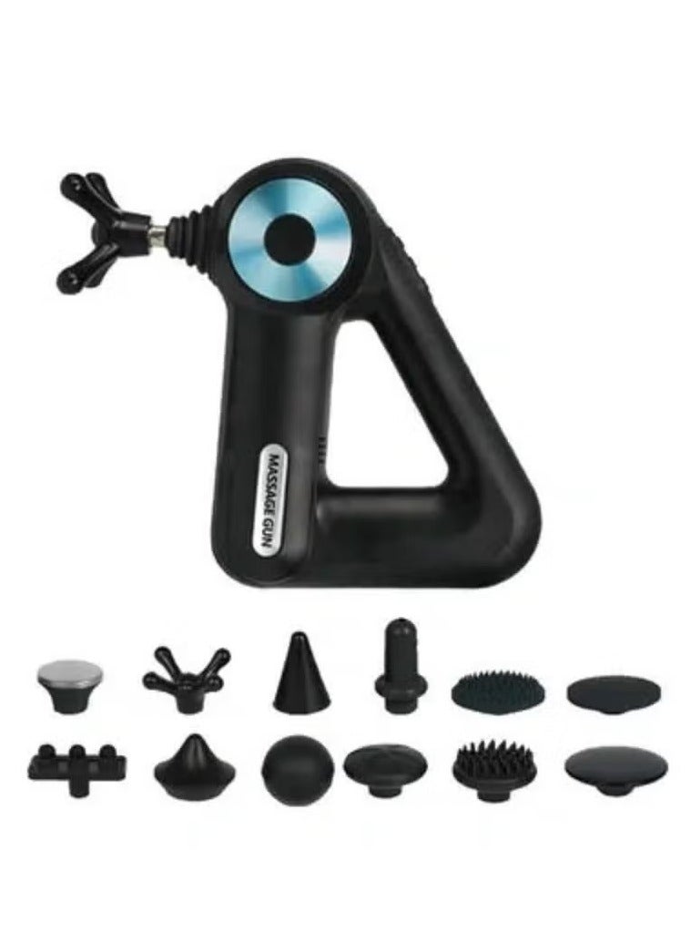 Deep Tissue Massage Gun | Back, Neck & Muscle Pain Relief | Fitness Recovery & Relaxation | Includes 12 Professional Massage Heads | Adjustable Speed Settings | Portable & Rechargeable - Image 1