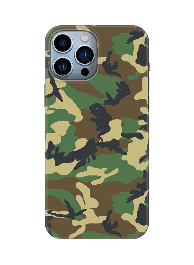 Stylizedd Case for iPhone 15 Pro Max Slim Snap Classic Series Mobile Cover Hard PC Shield Matte Finish Phone CasePrint - Jungle Camo - Image 1