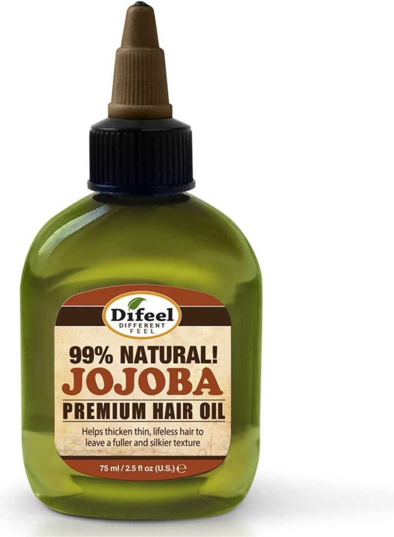 difeel Jojoba Premium Natural Hair Oil 75 ML - Image 1