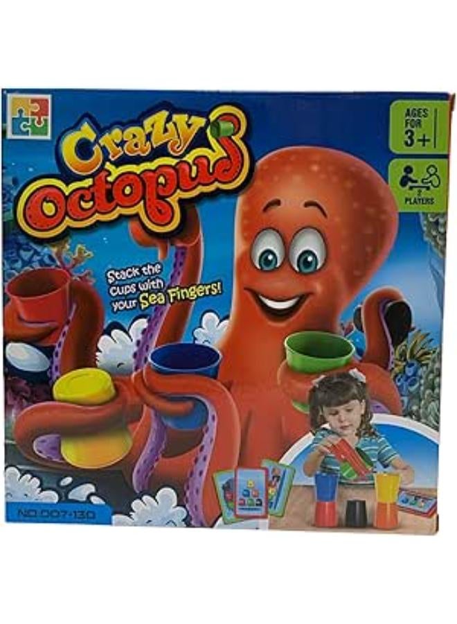 Crazy Octopus Game, Stack Cups, Ages 3+, 2 Players