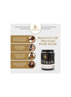 MEDSPACLINIC Protein Hair Mask, Intensive Re-vitalizing Treatment with Hyderation, Moisturization and Repair for All Hair Types 1kg. 35oz  - Image 3