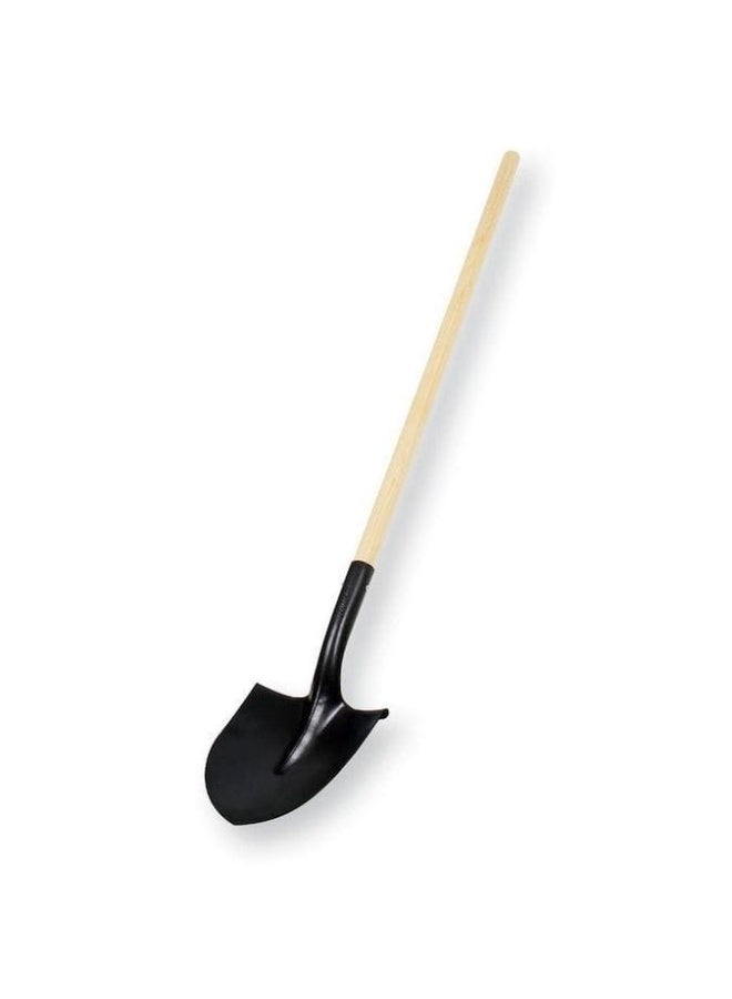 Shovel garden, Wood Handle, Black Steel Head, Garden Digging Tool - Image 3