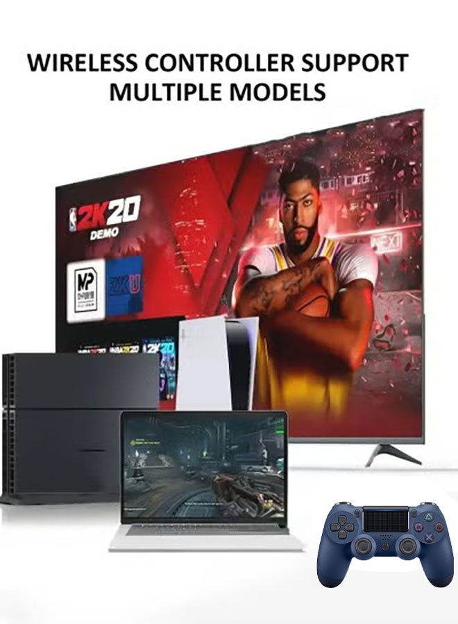 مكعب جي وحدة تحكم لاسلكية لجهاز PlayStation 4، مزودة بكابل USB، اهتزاز مزدوج، لوحة لمس قابلة للنقر، وضوء LED. - Image 2