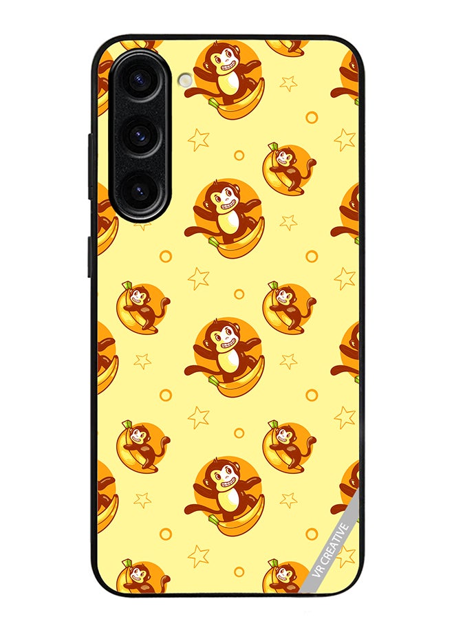 VR CREATIVE Protective Case Cover For Samsung Galaxy S24 Banana Monkey Design Multicolour - Image 1