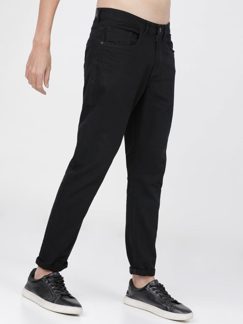 KETCH Mens Regular Slim Tapered Trouser (KHTR000145_Black_30) - Image 2