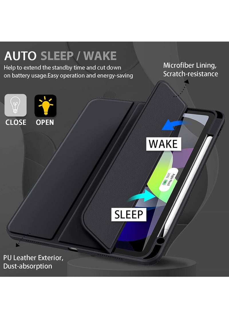 راكسوم حافظة ELTRAZONE الذكية لجهاز iPad Air - تناسب الجيل السادس مقاس 11 بوصة (2024)، والجيلين الخامس والرابع مقاس 10.9 بوصة (2022/2020) - أسود، تدعم Touch ID، خاصية الإيقاظ/السكون التلقائي - Image 4