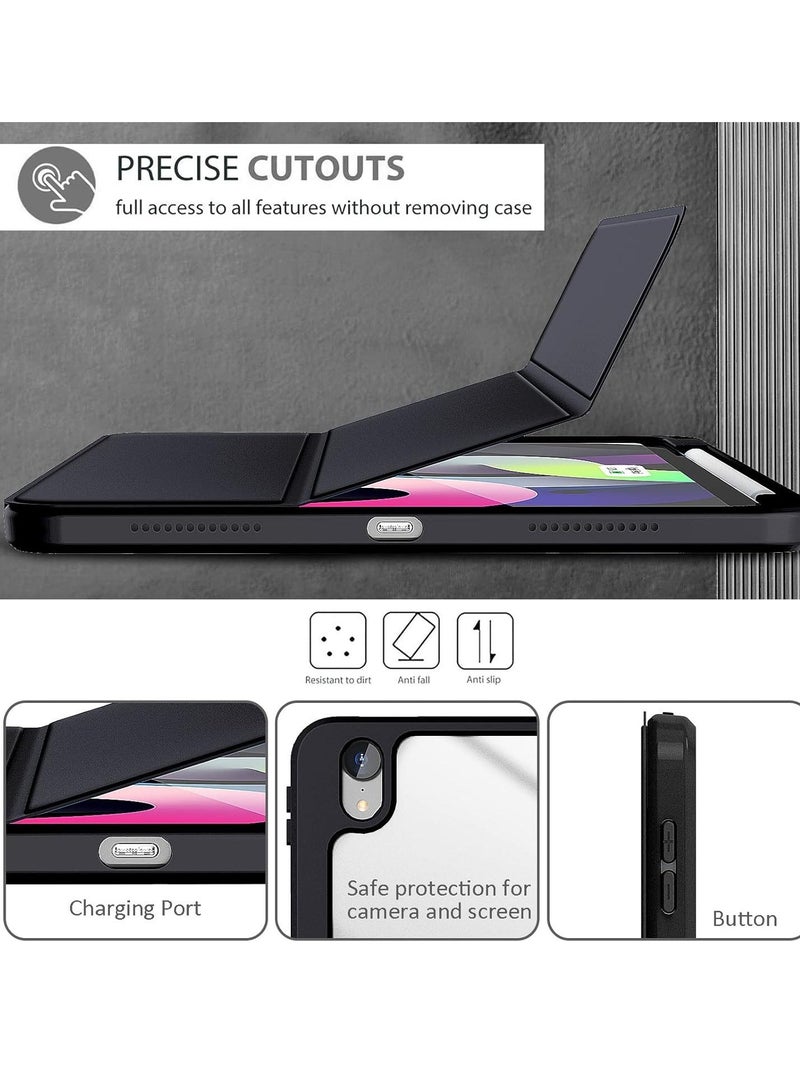 راكسوم حافظة ELTRAZONE الذكية لجهاز iPad Air - تناسب الجيل السادس مقاس 11 بوصة (2024)، والجيلين الخامس والرابع مقاس 10.9 بوصة (2022/2020) - أسود، تدعم Touch ID، خاصية الإيقاظ/السكون التلقائي - Image 3