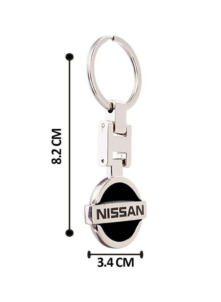 Zinc Alloy Metal 3D Logo Keychain For Nissan
