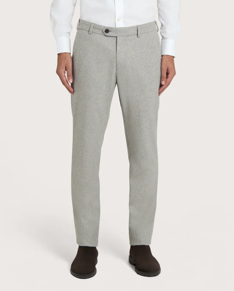 كاميتشسما بنطلون رمادي فاتح من الفلانيل