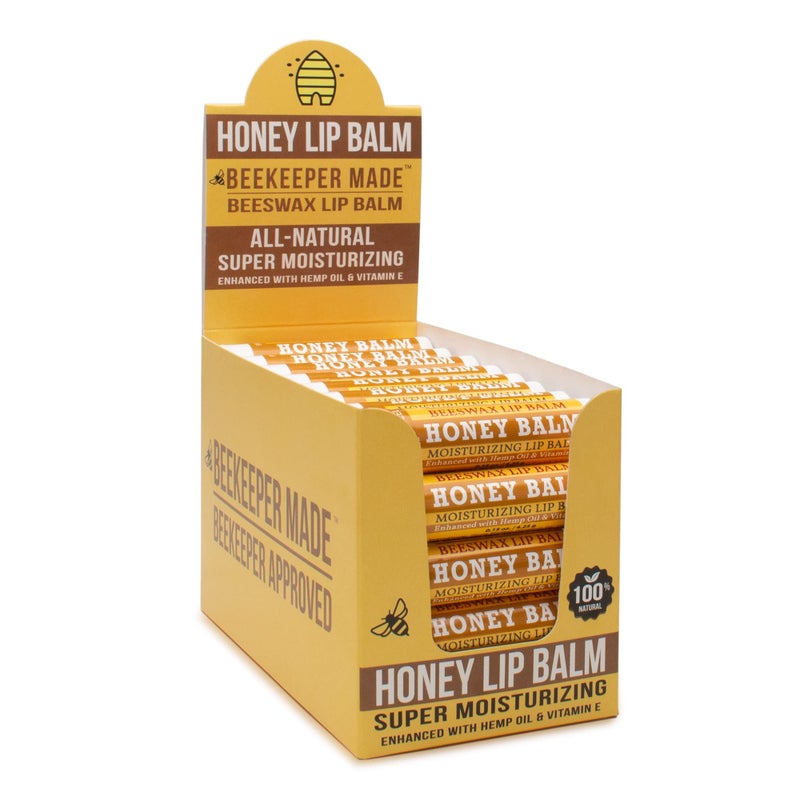 Beessential Beekeeper Made Beeswax Bulk Lip Balm, 40 Count Honey Flavor | For Men, Women, and Children. Great for Gifts, Showers, & More - Image 1