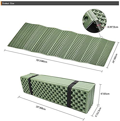 BKS Foam Egg Crate Sleeping Folding Pad,Backpacking Camping Mat … - Image 2