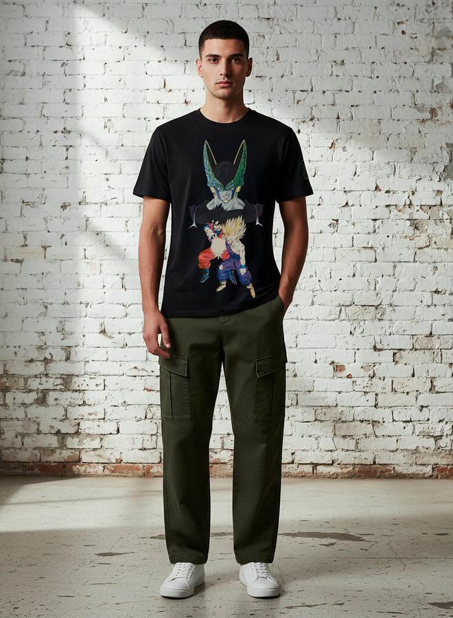 SP Characters Men Regular Fit Crew Neck Short Sleeves Print T shirt - Image 4