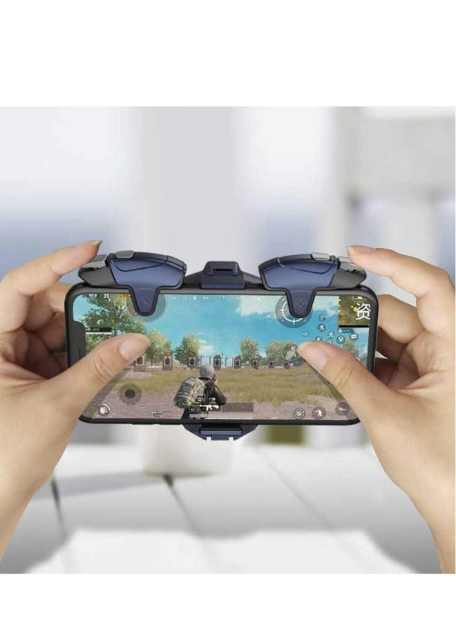 ميمو PUBG Mobile Triggers with cooling fan,PUBG Mobile Phone Game Controller with cooler for PUBG/Fortnite/Call of Duty, with Rgb Light, for Android and iOS Phone - Image 4