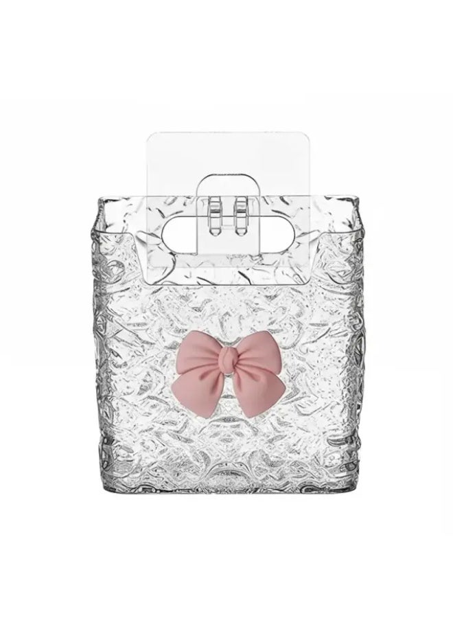 Wall Mounted Makeup Brush Holder with Strong Adhesive Wall Mount, Clear Cosmetic Organizer Storage Box for Makeup Brushes, Beauty Accessories, Vanity, Bathroom and Bedroom - Image 5