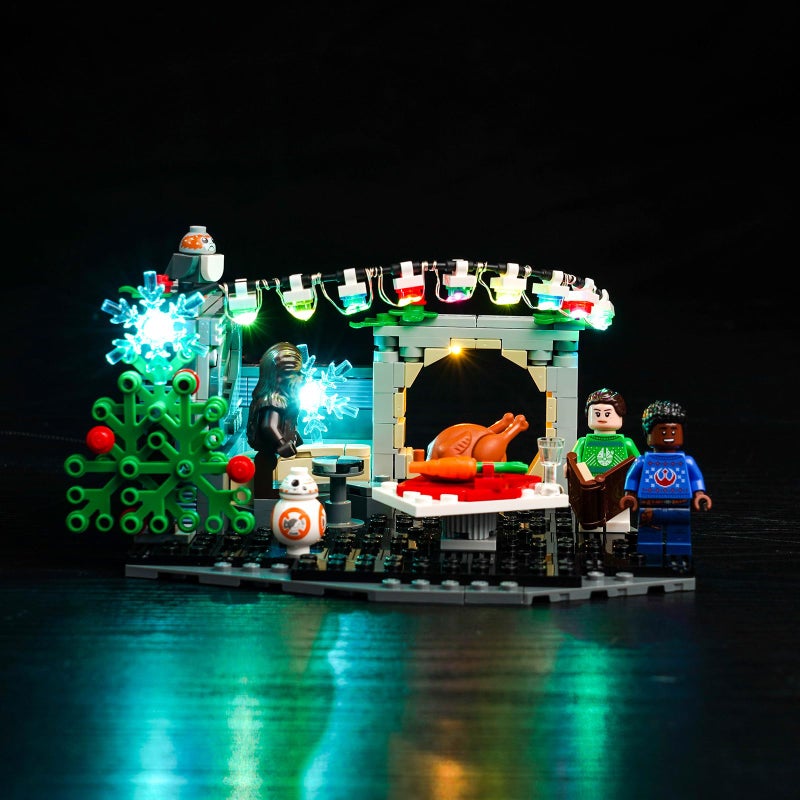 Hilighting Upgraded Led Light Kit Compatible with Lego Millennium Falcon Holiday Diorama Building Set Lights Decoration Compatible with Lego 40658 Model Not Included - Image 3