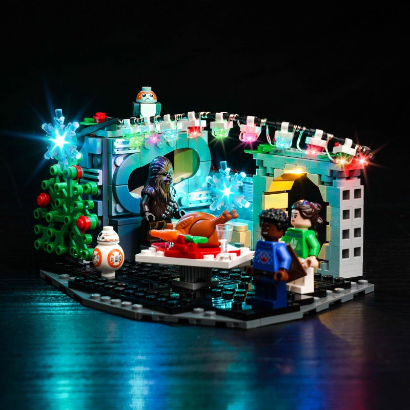 Hilighting Upgraded Led Light Kit Compatible with Lego Millennium Falcon Holiday Diorama Building Set Lights Decoration Compatible with Lego 40658 Model Not Included - Image 2