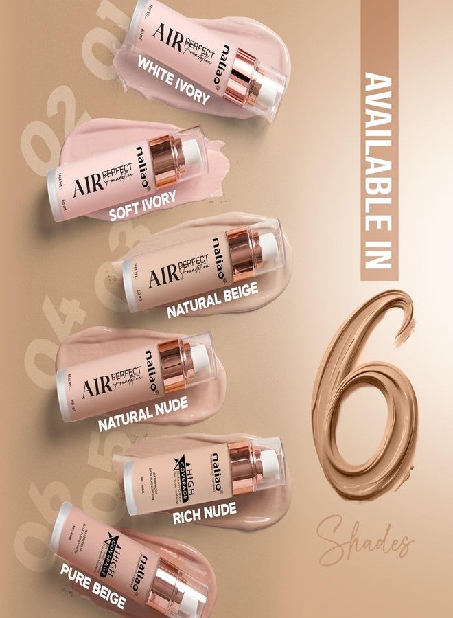 Maliao High Coverage Waterproof Base Foundation - Flawless All-Day Wear (NATURAL BUFF) - Image 5