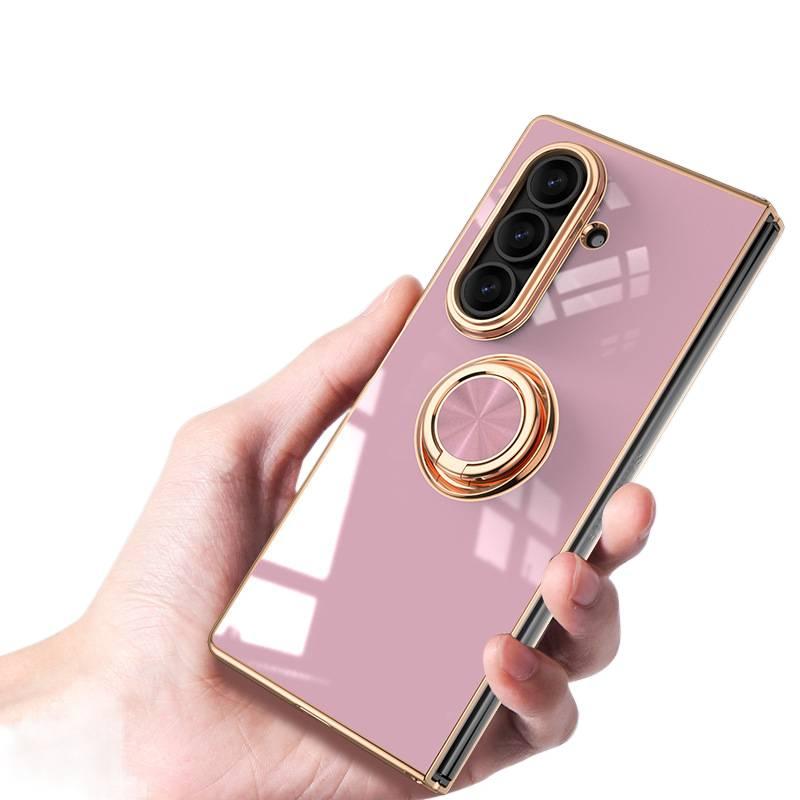 غطاء واقي، حامل قائم، رمادي سيليكون، مقاوم للصدمات لـ Samsung Galaxy Z Fold 7 بوظيفة حامل من السيليكون باللون الرمادي للاستخدام المنزلي للسفر للاستخدام الشخصي - Image 5