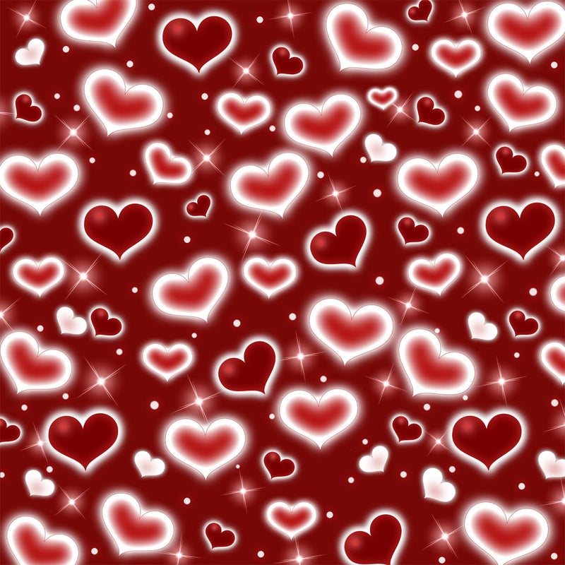 LYCGS 10x10ft Red Heart Backdrop 90s Backdrops for Photoshoot Valentines Decor Banner Birthday Props X91