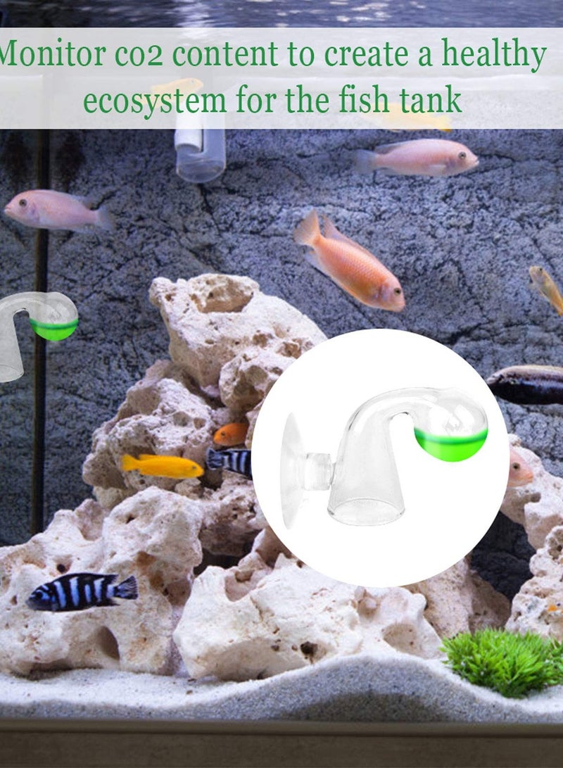 2 Pack CO2 Drop Checker, Aquarium CO2 Tester Monitor CO2 Glass Drop Checker Aquarium CO2 Detector for Planted Fish Tank  - Image 2