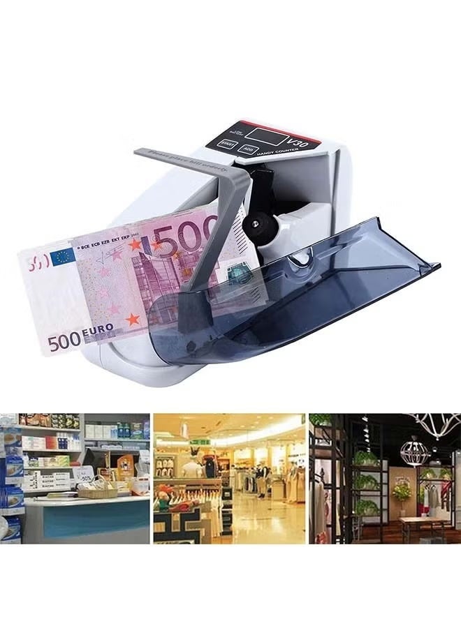Money Counter Portable Money Counter Mini Bill Cash Counting Machine Handy Suitable for Multi-Currency Handy Banknote Counter - Image 3