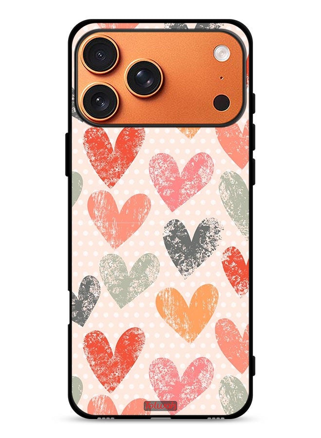 Tolwak Apple iPhone 17 Pro Max Protective Case Cover Hearts Art - Image 1