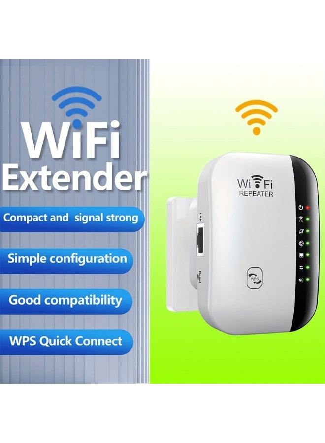 WiFi Range Extender, Wireless Repeater with Stable Signal Enhancement and 360° Full Coverage, Support 2 Modes, High-Speed Transmission, Encrypted & Secure Connection, Easy Installation & Plug and Play - Image 2