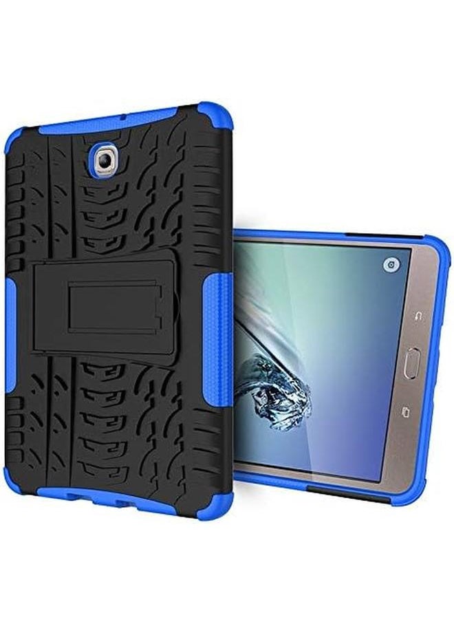 erorex - Tablet Cover Galaxy Tab S2 8.0 T710 Armor Design With Stand Feature Detachable Dual Layer Protective Shell Tablet Hard Back Case Cover For Samsung Galaxy Tab S2 8.0 Inch Sm T710 T715 Blue - Image 1