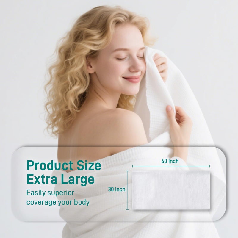 Ditoi Disposable Bath Towels,Extra Large Beach Towels 30"X60", Camping Towels for Travel Hotel, Soft Quick Dry Shower Tissue for Body,Gym Sports,Beach (XL,10 Count) - Image 4