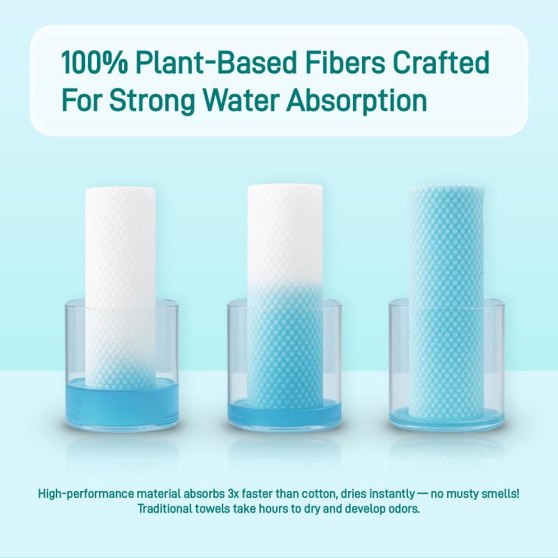 Ditoi Disposable Bath Towels,Extra Large Beach Towels 30"X60", Camping Towels for Travel Hotel, Soft Quick Dry Shower Tissue for Body,Gym Sports,Beach (XL,10 Count) - Image 3