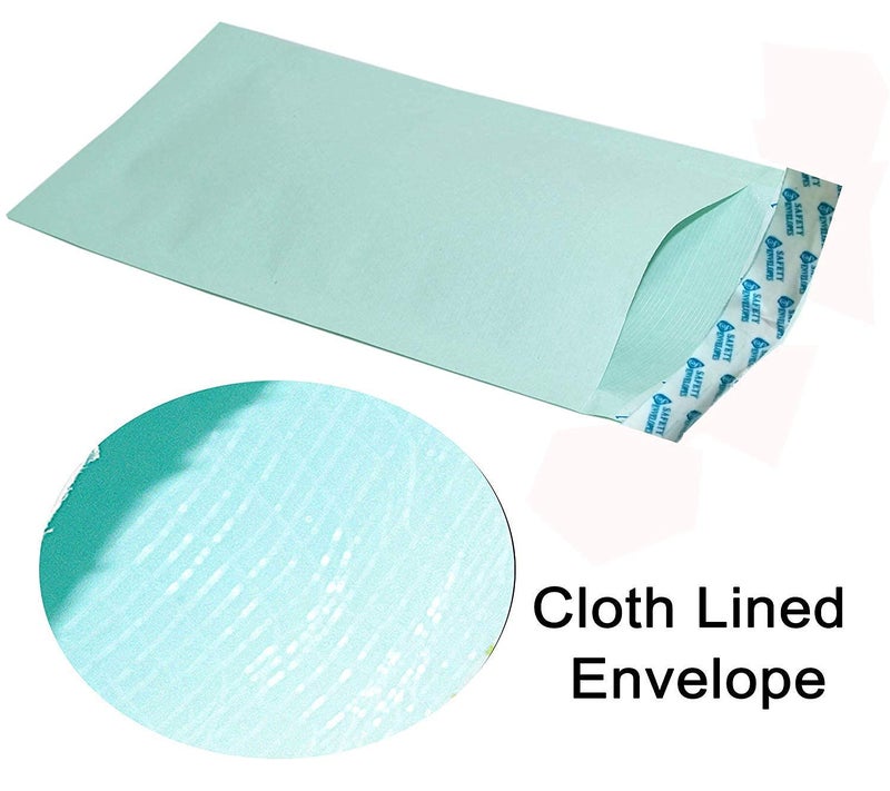 Shuban Business Catalog Envelope Courier Document Pouch Secure Cloth Lined,Courier Cover Green- 11 X 5 Inches - Green (50 pcs) - Image 2