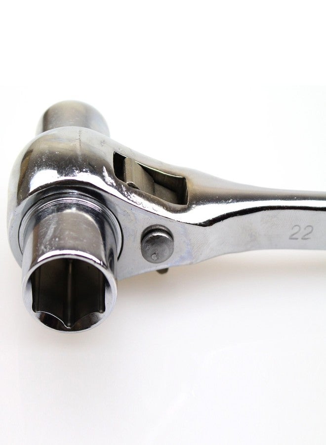 ديويشكي مفتاح ربط DYWISHKEY 19/22 مم لتركيب السقالات ومفتاح ربط الموقع ومفتاح ربط المقبس (فضي) - Image 4