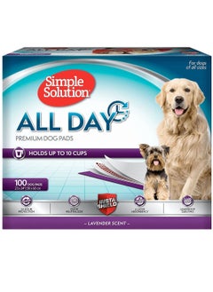 Pack Of 100 All Day Premium Lavender Scent Dog And Puppy Pads 58X60Cm - pzsku/ZFC51E736BB2D0715B673Z/45/_/1678111577/5e99f111-9bb3-44a9-9877-c2cff63eb0e6