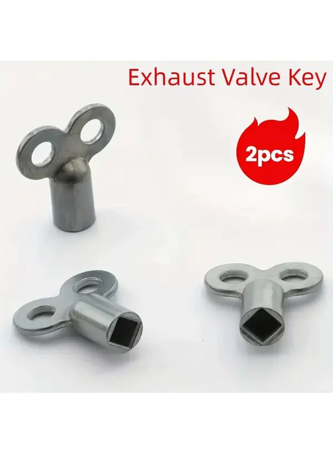 2pcs Radiator Bleeder Key Set 5mm For Air Vent And Heating System Valve Tool - Image 1