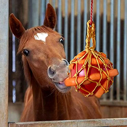 vomvomp Carrot Feed Toy Hanging Carrot Feeding Toy with Treat Ball for Horse Stable - Image 1