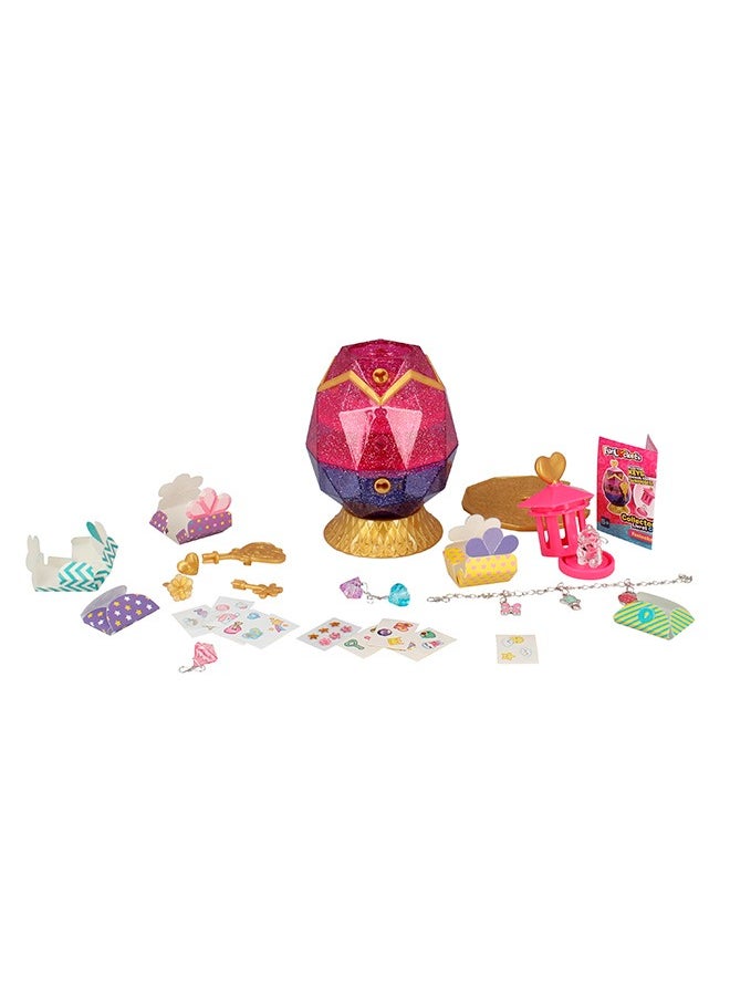Funlockets Secret Crystal Jewellery box, 20+ surprises  including 3 metal charms,1 crystal charm & 1 bracelet, Unlock the cage to free your crystal animal charm! Gift toys for 5+ years, Best Creative toys for Girls  - Image 3