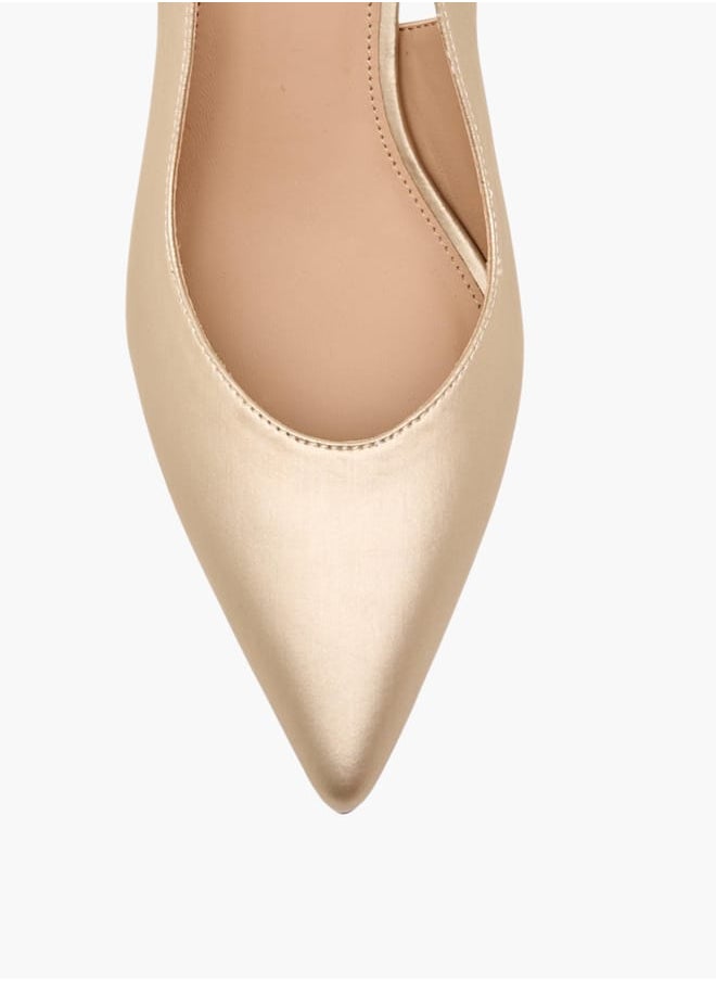 Flora Bella By Shoexpress Women Bow Accent Slingback Shoes with Flared Heels  - Image 4
