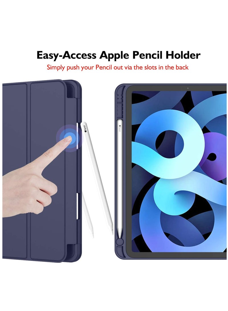 iPad Air 11 Inch Case 2024\2025 (6th Generation), iPad Air 5th Generation Case 2022/4th Generation Case 2020 10.9 Inch with Pencil Holder, Trifold Stand Smart Case (Blue) - Image 3