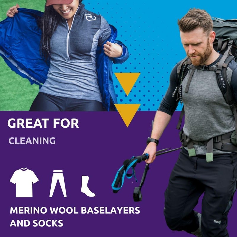 Nikwax Wool Wash - 1 Liter Deodorizing Cleaner for Merino Wool - Image 3