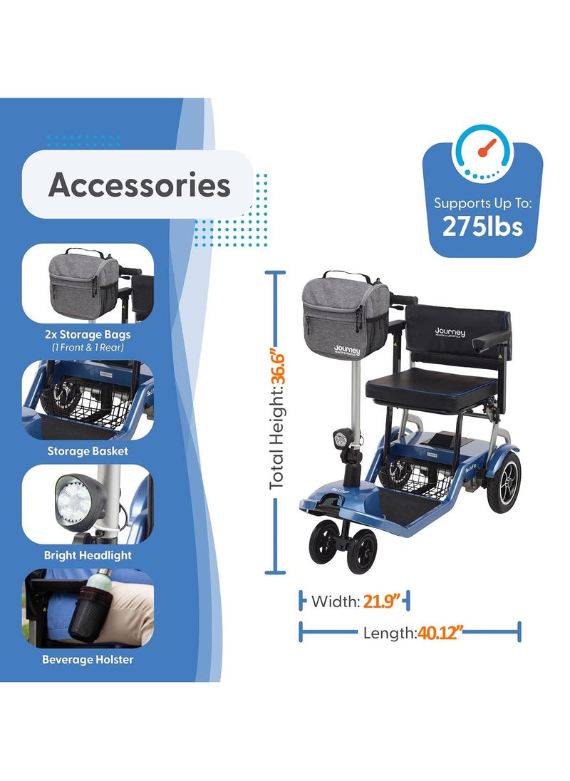 Cool Baby - 17kg Portable Lightweight 4 Wheel Electric Mobility Scooter, Foldable Lightweight Mobility Scooter for Disabled Elderly - Image 1