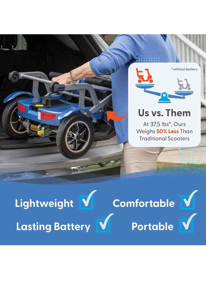 Cool Baby - 17kg Portable Lightweight 4 Wheel Electric Mobility Scooter, Foldable Lightweight Mobility Scooter for Disabled Elderly - Image 1