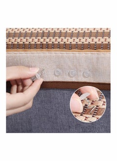 Y&D 50 Pcs Clear Heads Twist Pins Bedskirt Upholstery for Upholstery, Slipcovers and Bedskirts, Push Holds Firmly in Place Without Damage  - Image 3