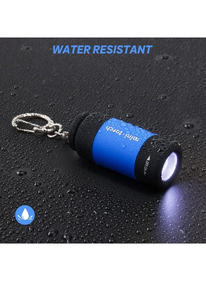 Mini Keychain Light,USB Rechargeable Keychain Flashlights 3 PCS Waterproof Small Flashlights for Emergency LED Tiny Flashlight Colorful Gift for Kids Students Family - Image 4