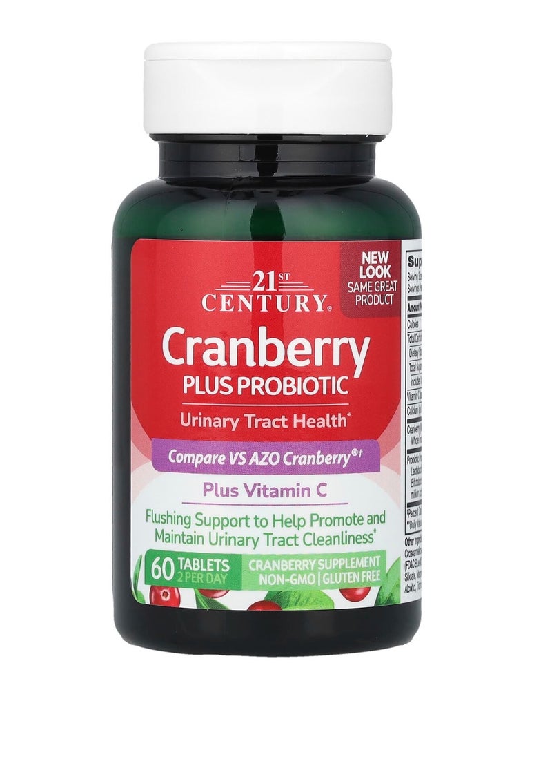 21st CENTURY - Cranberry Plus Probiotic, 60 Tablets - Image 1