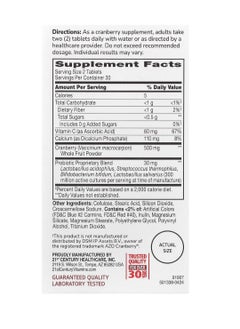 21st CENTURY Cranberry Plus Probiotic, 60 Tablets  - Image 2
