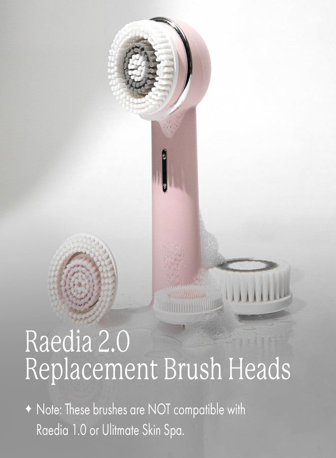 Vanity Planet Facial Cleansing Brush Replacement Heads, Raedia 2.0-3 Interchangeable Replacement Brush Heads - Lightweight & Water Resistant Face Exfoliator Cleansing Brush for Glowing Skin - Image 2
