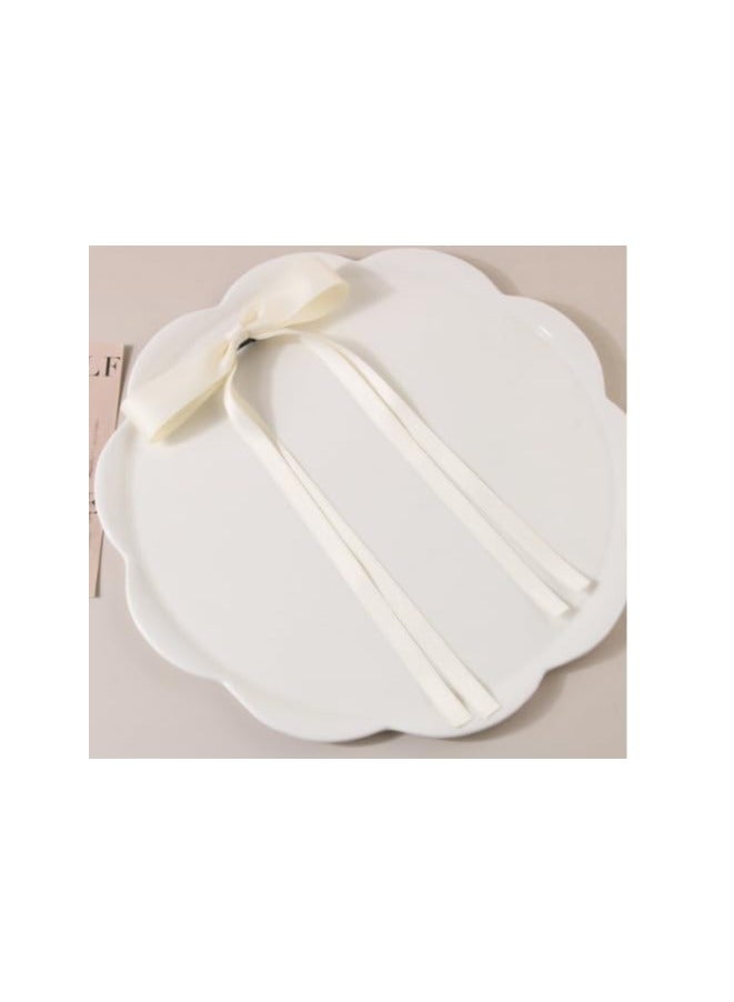 SOTO 4- Ribbon hair accessories, sweet bow hair clips, ribbon hair clips, spring clips, girl's back spoon top clip, ponytail clip hair clip headgear - Image 4