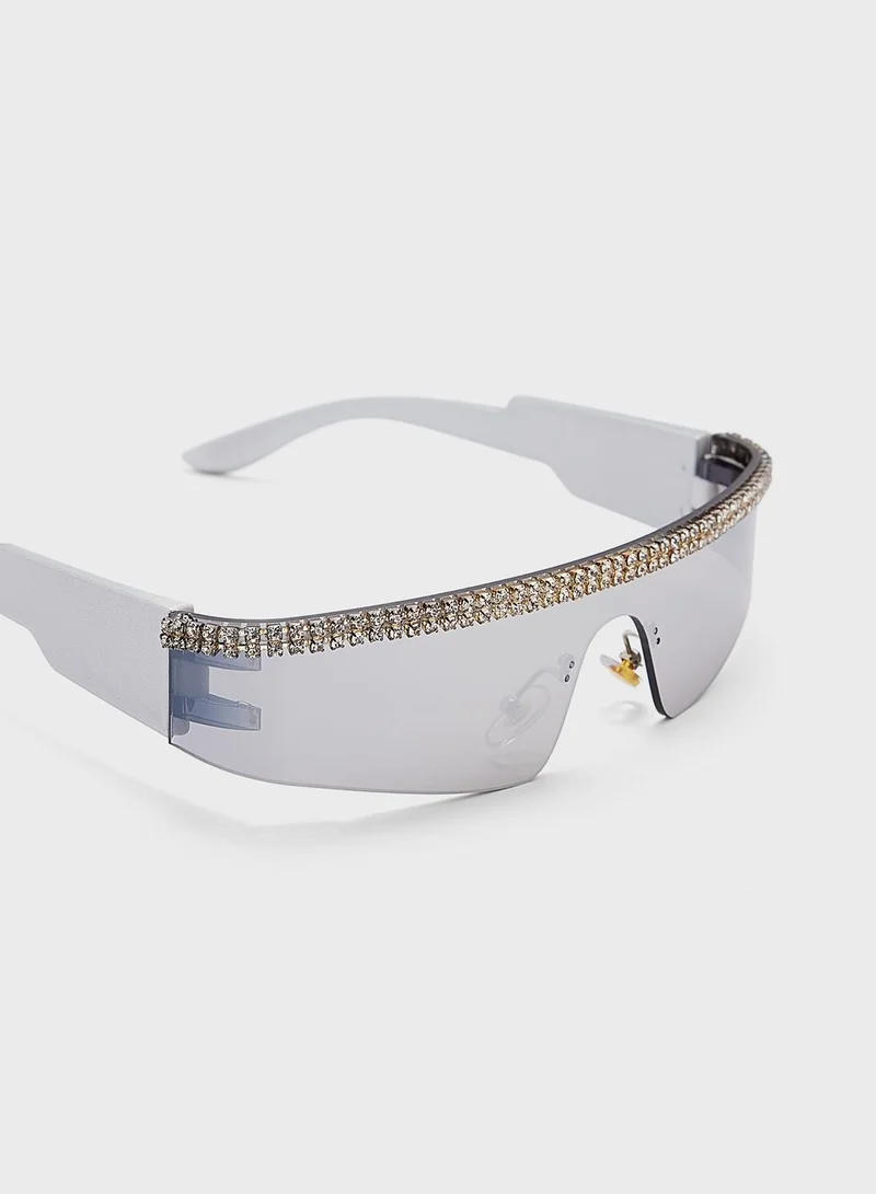 ELLA Jeweled Racer Sunglasses