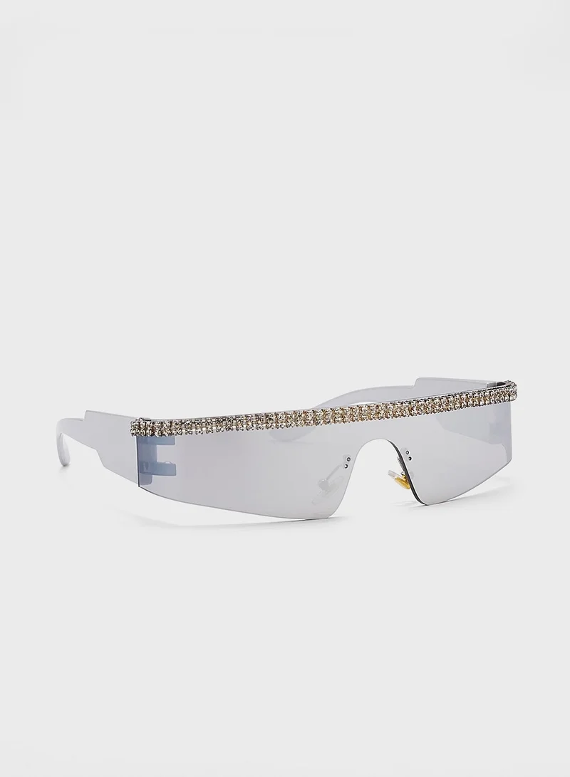 ELLA Jeweled Racer Sunglasses